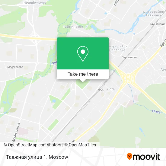 Таежная улица 1 map