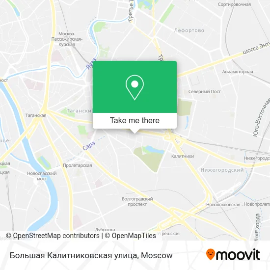 Большая Калитниковская улица map