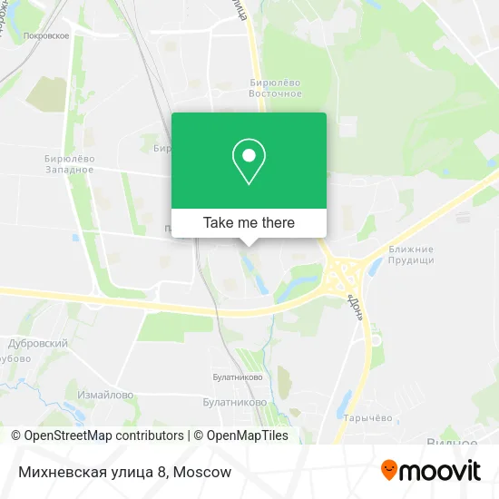 Михневская улица 8 map