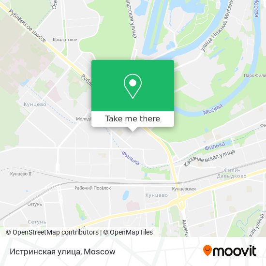 Истринская улица map