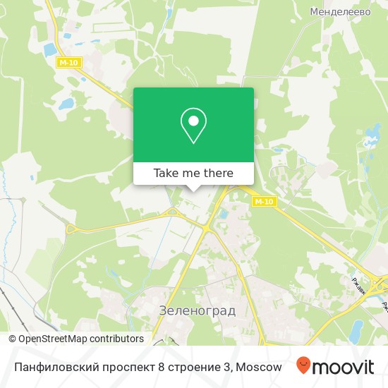 Панфиловский проспект 8 строение 3 map