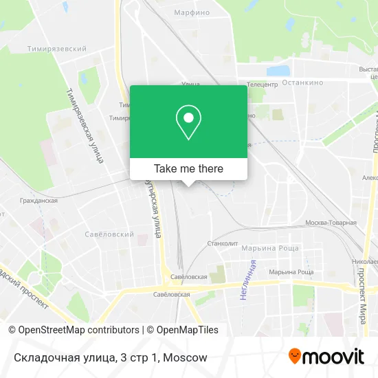 Складочная улица, 3 стр 1 map
