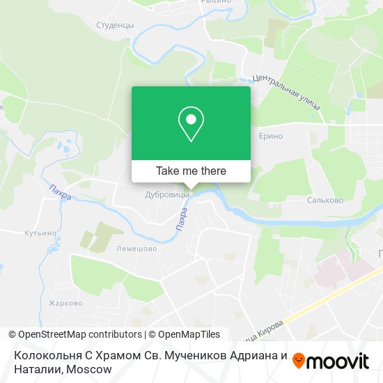 Колокольня С Храмом Св. Мучеников Адриана и Наталии map