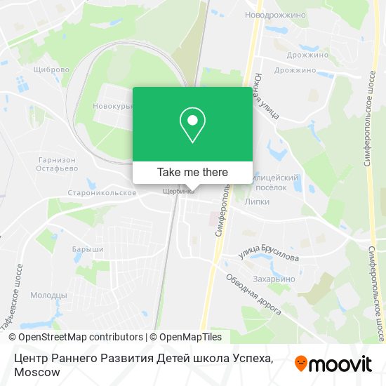 Центр Раннего Развития Детей школа Успеха map