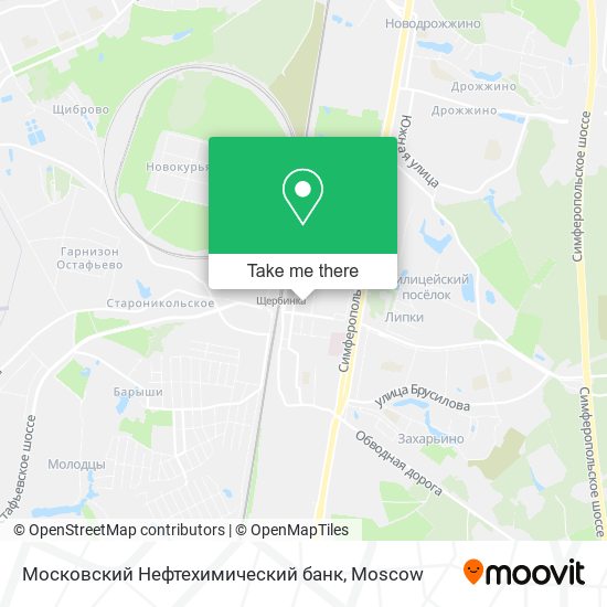 Московский Нефтехимический банк map