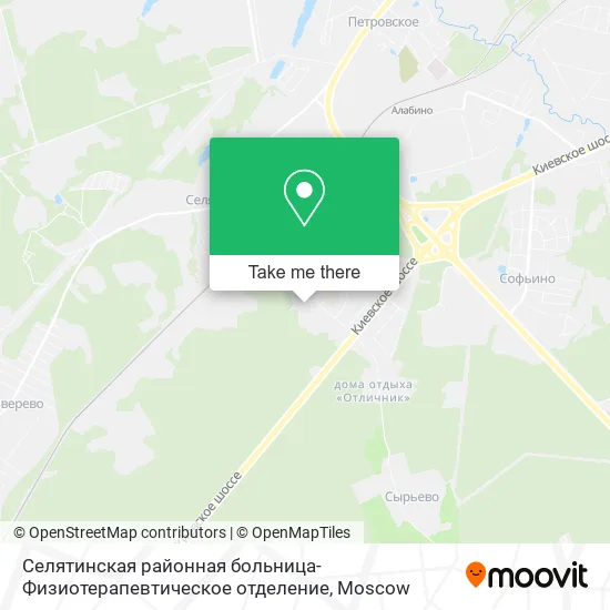 Селятинская районная больница-Физиотерапевтическое отделение map