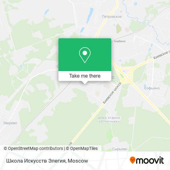 Школа Искусств Элегия map