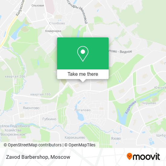 Zavod Barbershop map