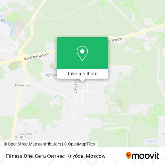 Fitness One, Сеть Фитнес-Клубов map