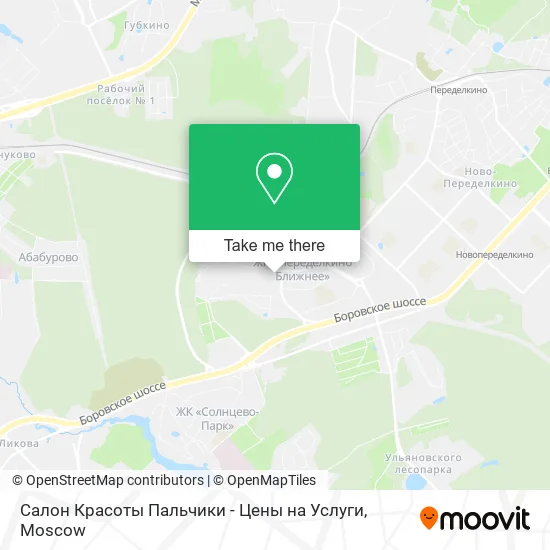 Салон Красоты Пальчики - Цены на Услуги map