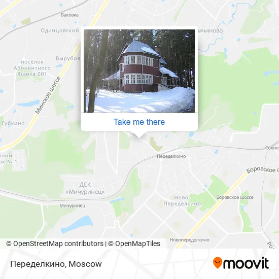 Переделкино map