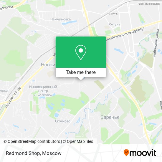 Redmond Shop map