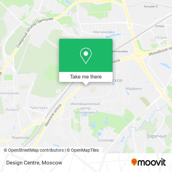 Design Centre map