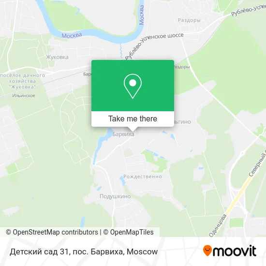 Детский сад 31, пос. Барвиха map