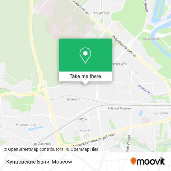 Кунцевские Бани map