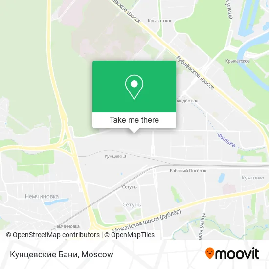 Кунцевские Бани map