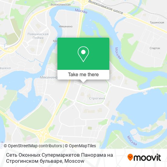 Сеть Оконных Супермаркетов Панорама на Строгинском бульваре map