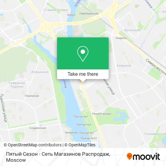 Пятый Сезон - Сеть Магазинов Распродаж map