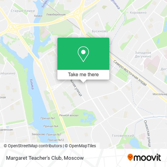 Margaret Teacher's Club map