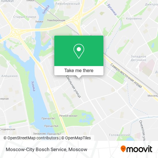 Moscow-City Bosch Service map