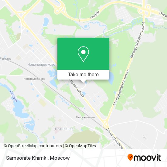 Samsonite Khimki map