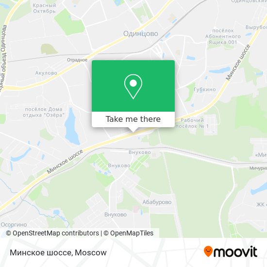 Минское шоссе map