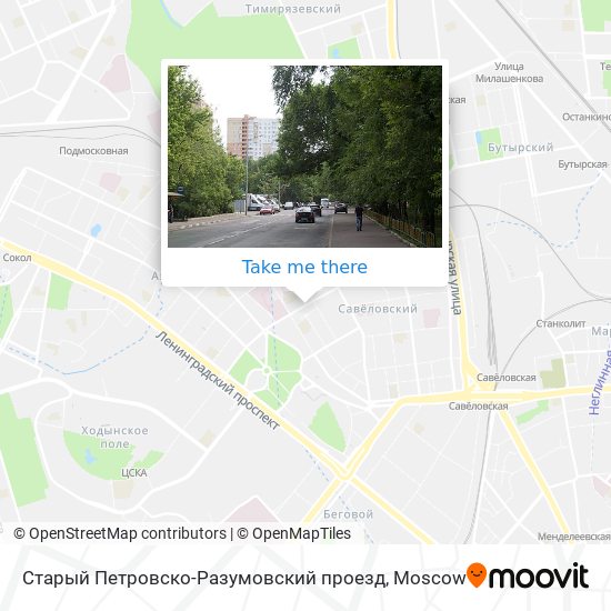 Старый Петровско-Разумовский проезд map