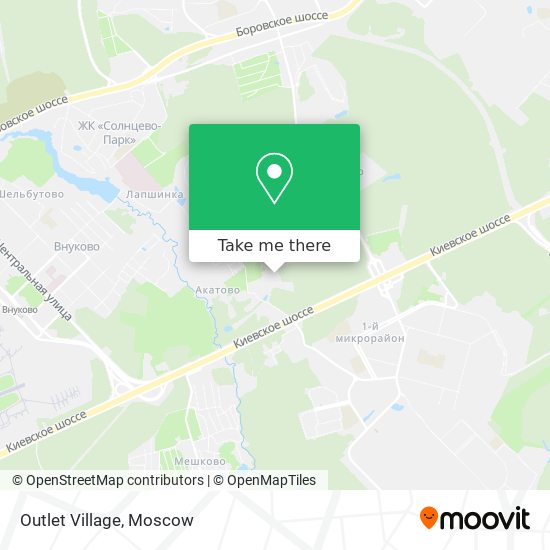 Outlet Village map