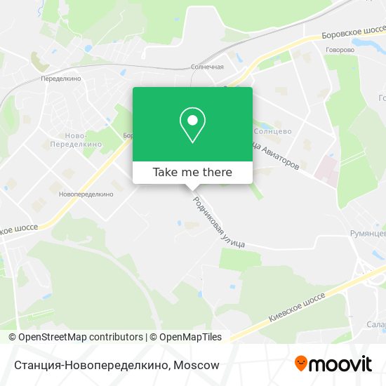 Станция-Новопеределкино map