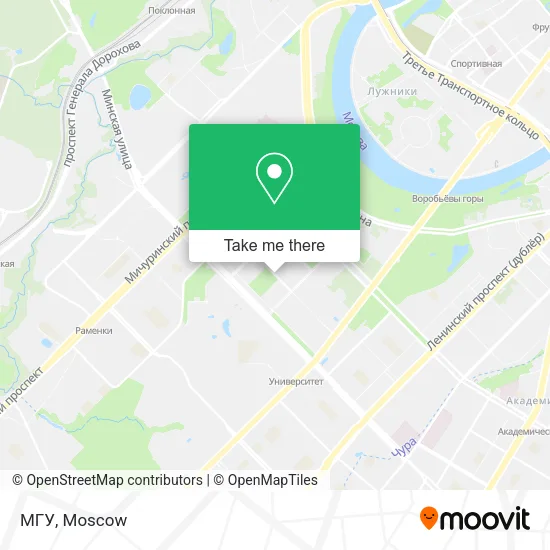 МГУ map