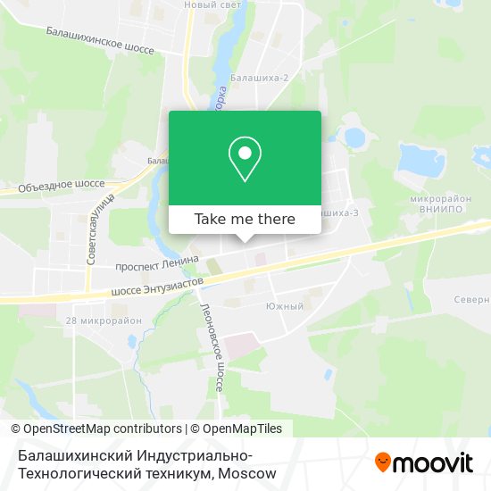 Балашихинский Индустриально-Технологический техникум map