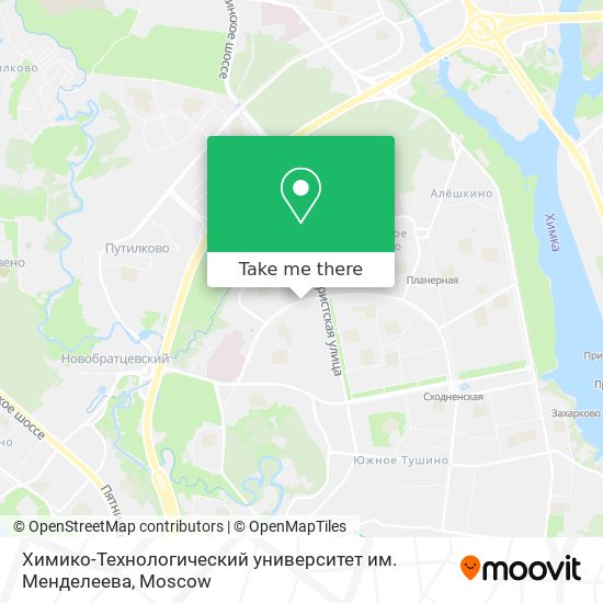 Химико-Технологический университет им. Менделеева map