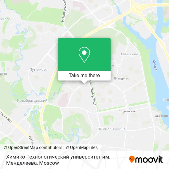Химико-Технологический университет им. Менделеева map
