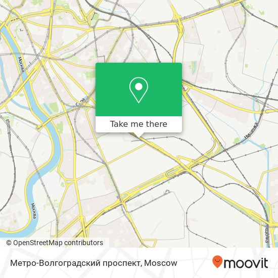 Метро-Волгоградский проспект map