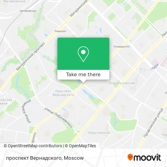 проспект Вернадского map