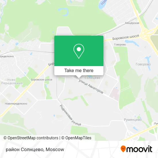 район Солнцево map
