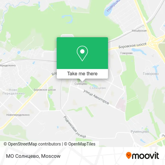 МО Солнцево map