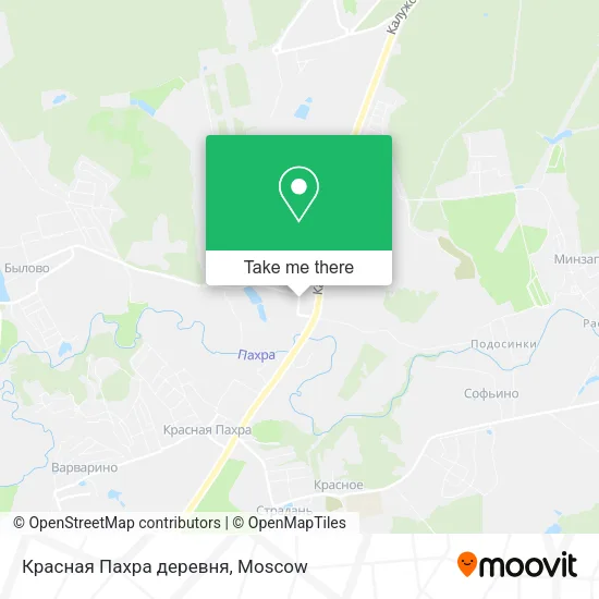 Красная Пахра деревня map