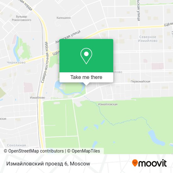 Измайловский проезд 6 map