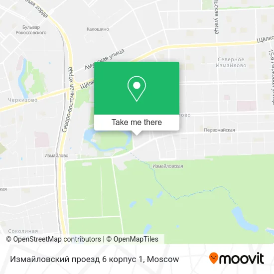 Измайловский проезд 6 корпус 1 map