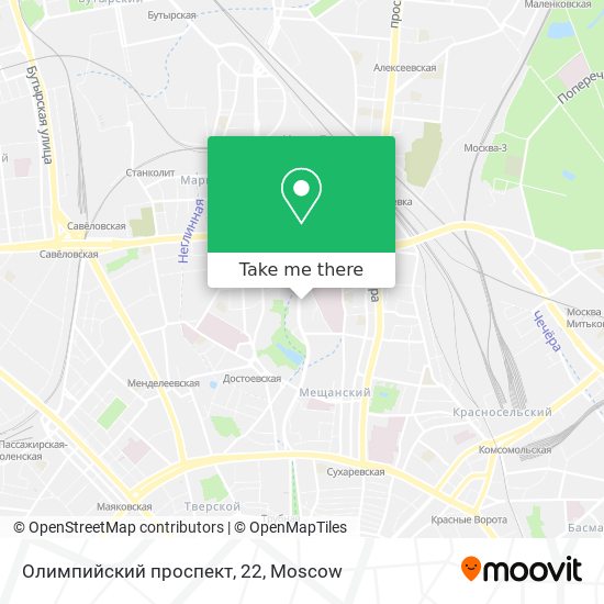 Олимпийский проспект, 22 map