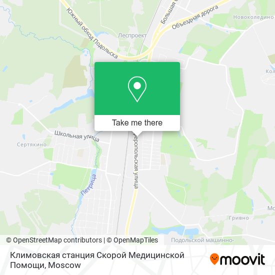 Климовская станция Скорой Медицинской Помощи map