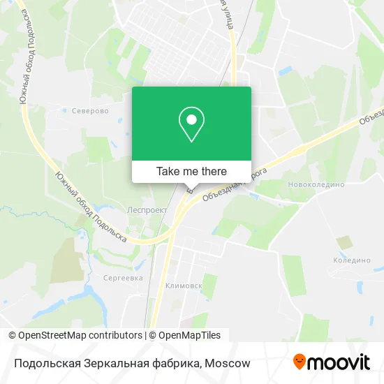 Подольская Зеркальная фабрика map