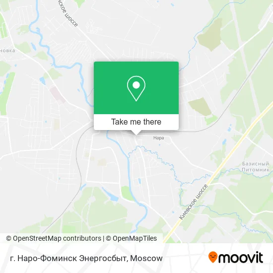 г. Наро-Фоминск Энергосбыт map