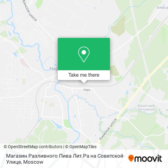 Магазин Разливного Пива Лит.Ра на Советской Улице map