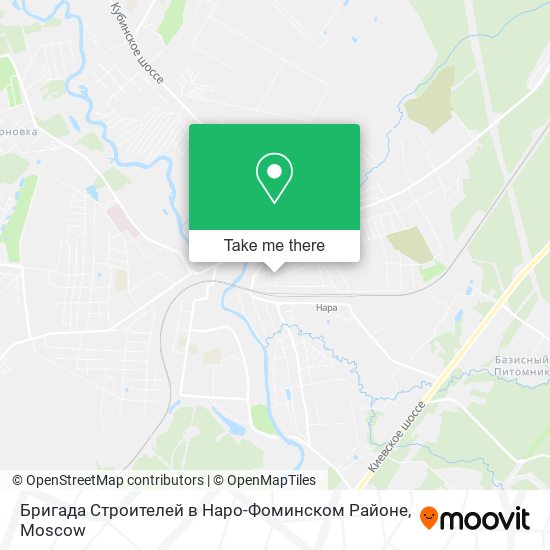 Бригада Строителей в Наро-Фоминском Районе map