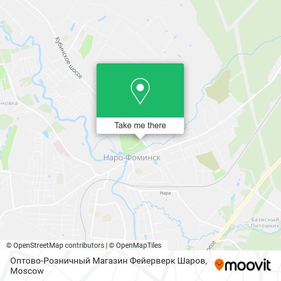 Оптово-Розничный Магазин Фейерверк Шаров map