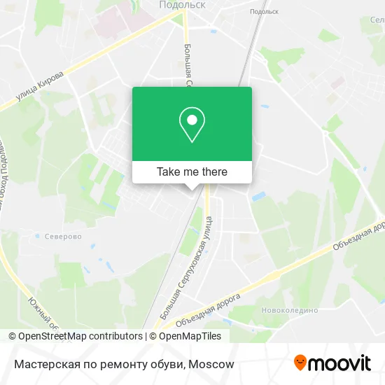 Мастерская по ремонту обуви map