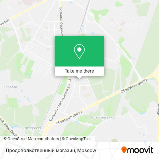 Продовольственный магазин map