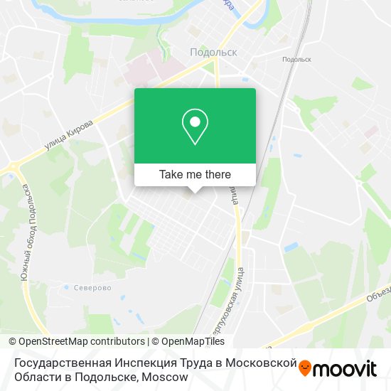 Государственная Инспекция Труда в Московской Области в Подольске map